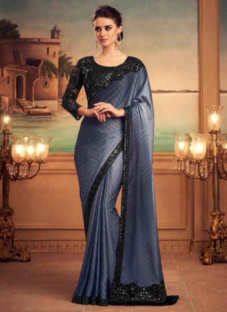Balck And Pink Colour TFH SILVER SCREEN 15th EDITION Fancy Heavy Party Wear Mix Silk Stylish Designer Saree Collection 25010